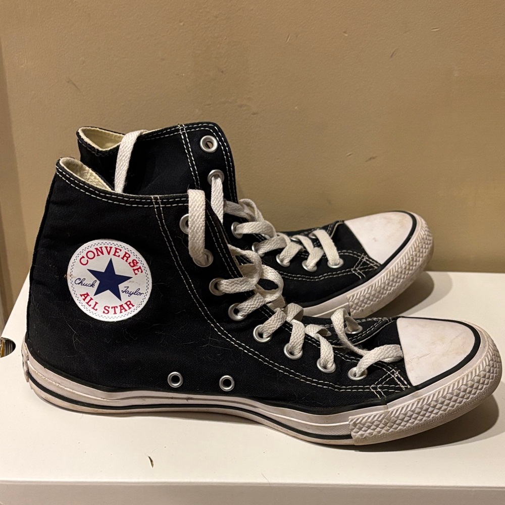 Converse Black and White High-Top Sneakers